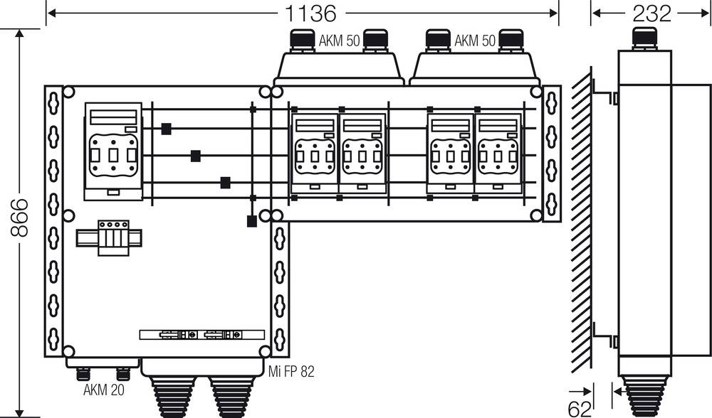 Hensel 20001508 20001508 Verteilerschrank Inhalt 1St.