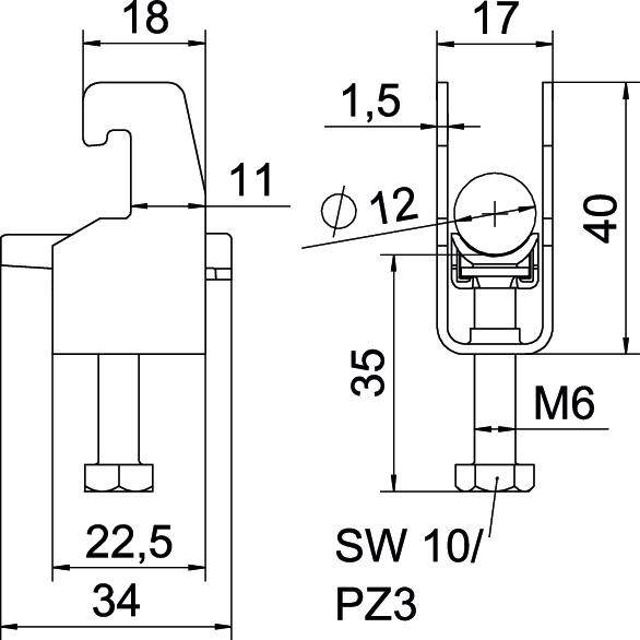 OBO Bettermann 1186802 Bügelschelle