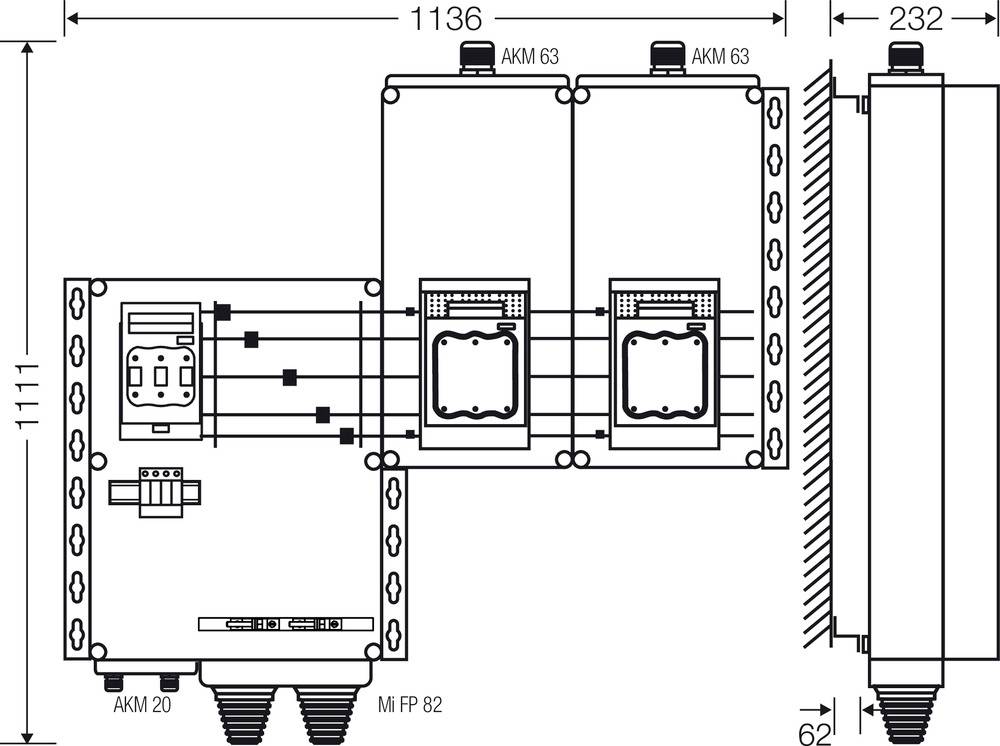 Hensel 20001513 20001513 Verteilerschrank Inhalt 1St.