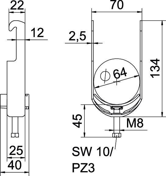 OBO Bettermann 1187956 Bügelschelle
