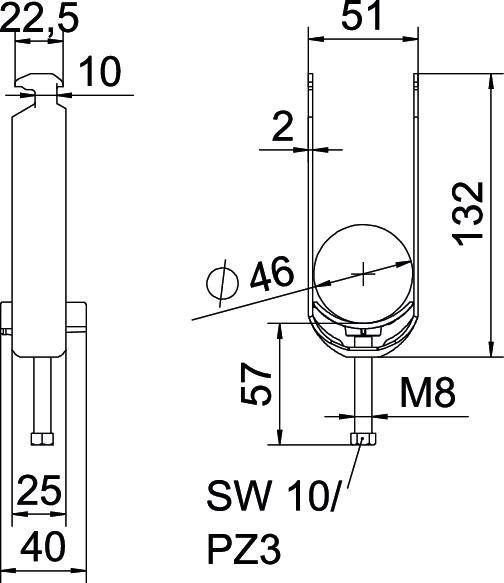 OBO Bettermann 1186243 Bügelschelle 1St.