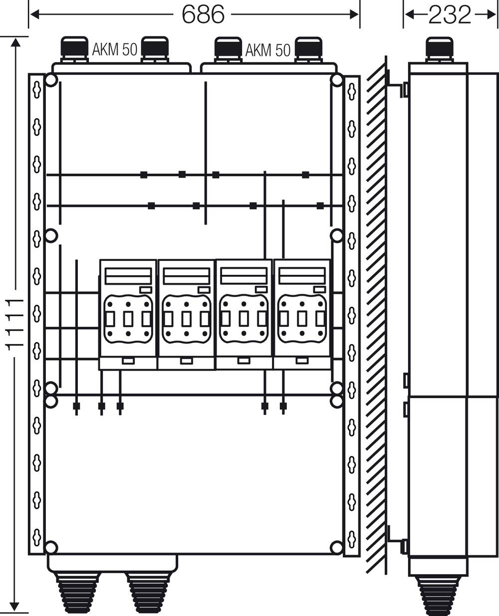 Hensel 20001444 20001444 Verteilerschrank Inhalt 1St.