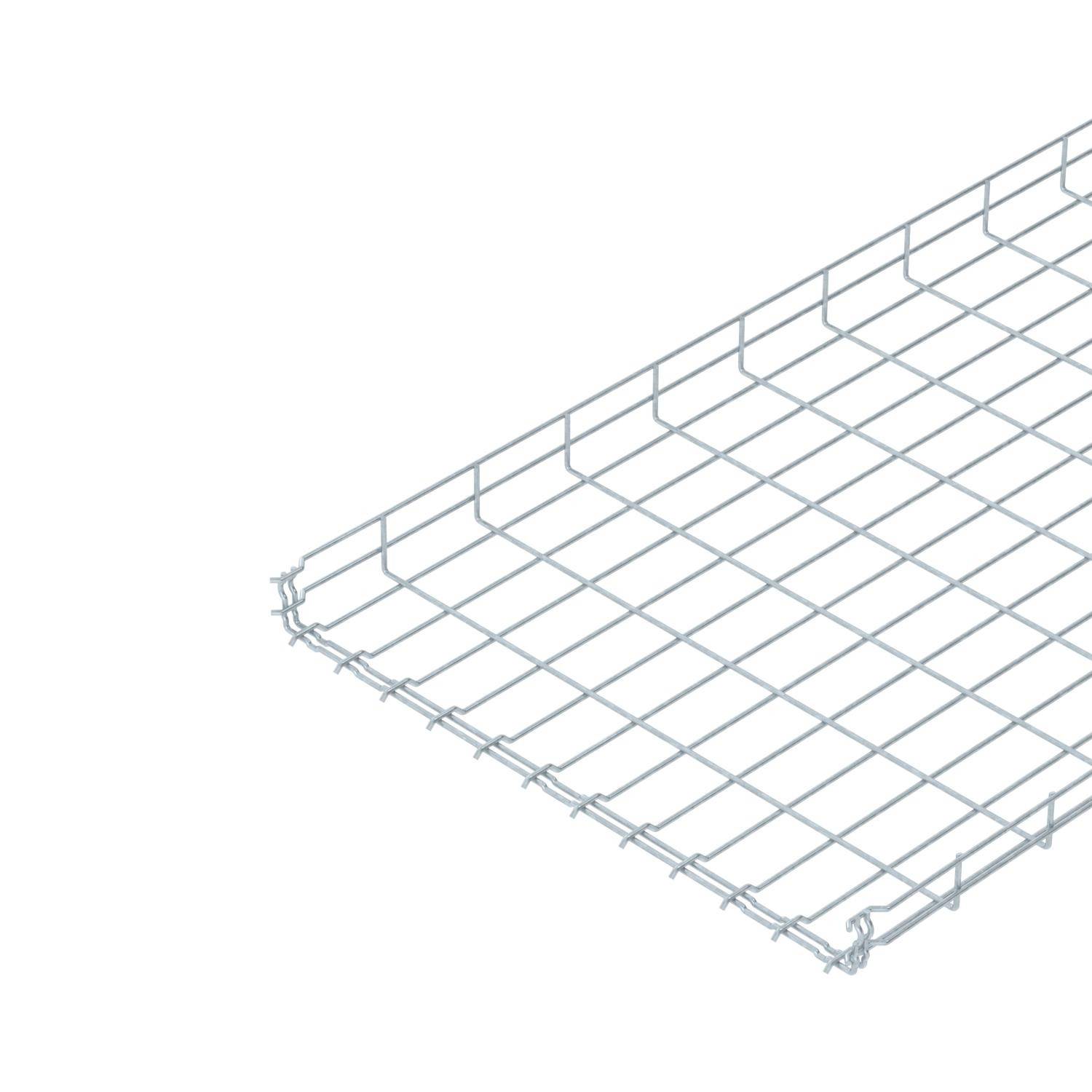 Ein Metallgitter liegt flach auf dem Boden. Es hat quadratische Öffnungen und ist aus silbernem Material gefertigt.
