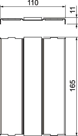 OBO Bettermann 7218036 Deckblech 1St.