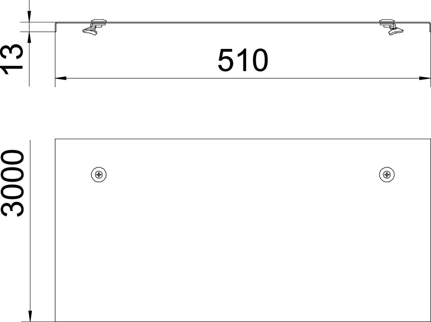 OBO Bettermann 6232408 Abdeckung 3m