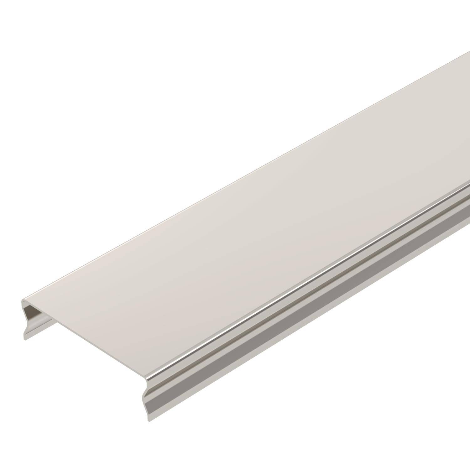 Metallischer C-Profil-Träger in beige, verwendet für Konstruktionszwecke und zur Unterstützung von Strukturen.