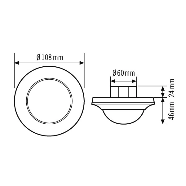 ESYLUX EP10055546 Decken-Bewegungsmelder Schwarz IP20 ESYLUX EP10055546 Decken-Bewegungsmelder Schwarz IP20