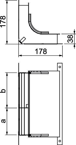 OBO Bettermann 7400637 Bogen (B x H) 250.00mm x 38.00mm 1St.