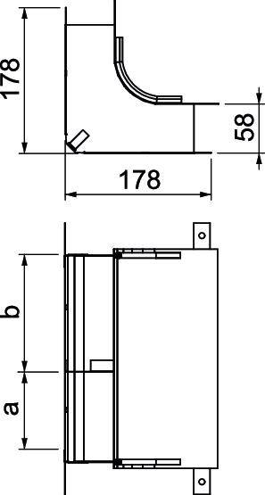 OBO Bettermann 7400643 Bogen (B x H) 250.00mm x 58.00mm 1St.