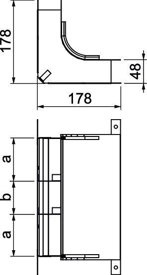 OBO Bettermann 7400653 Bogen (B x H) 250.00mm x 48.00mm 1St.