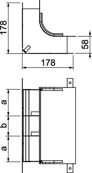 OBO Bettermann 7400655 Bogen (B x H) 250.00mm x 58.00mm 1St.