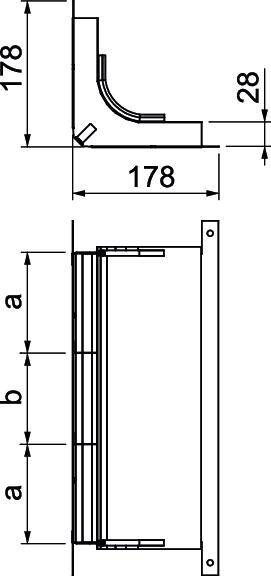 OBO Bettermann 7400657 Bogen (B x H) 350.00mm x 28.00mm 1St.