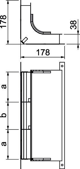 OBO Bettermann 7400662 Bogen (B x H) 350.00mm x 38.00mm 1St.