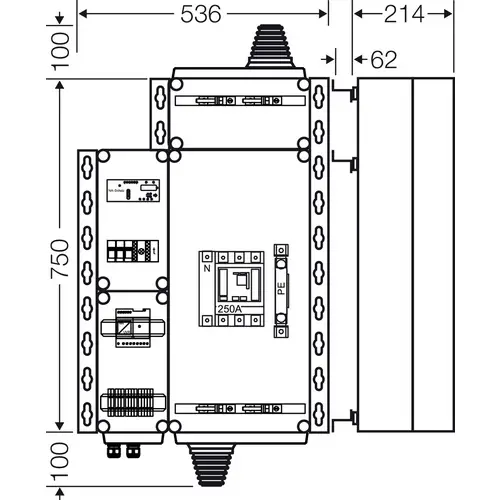 Hensel 20001473 PV-Freischaltstelle 4polig 1St. Hensel 20001473 PV-Freischaltstelle 4polig 1St.