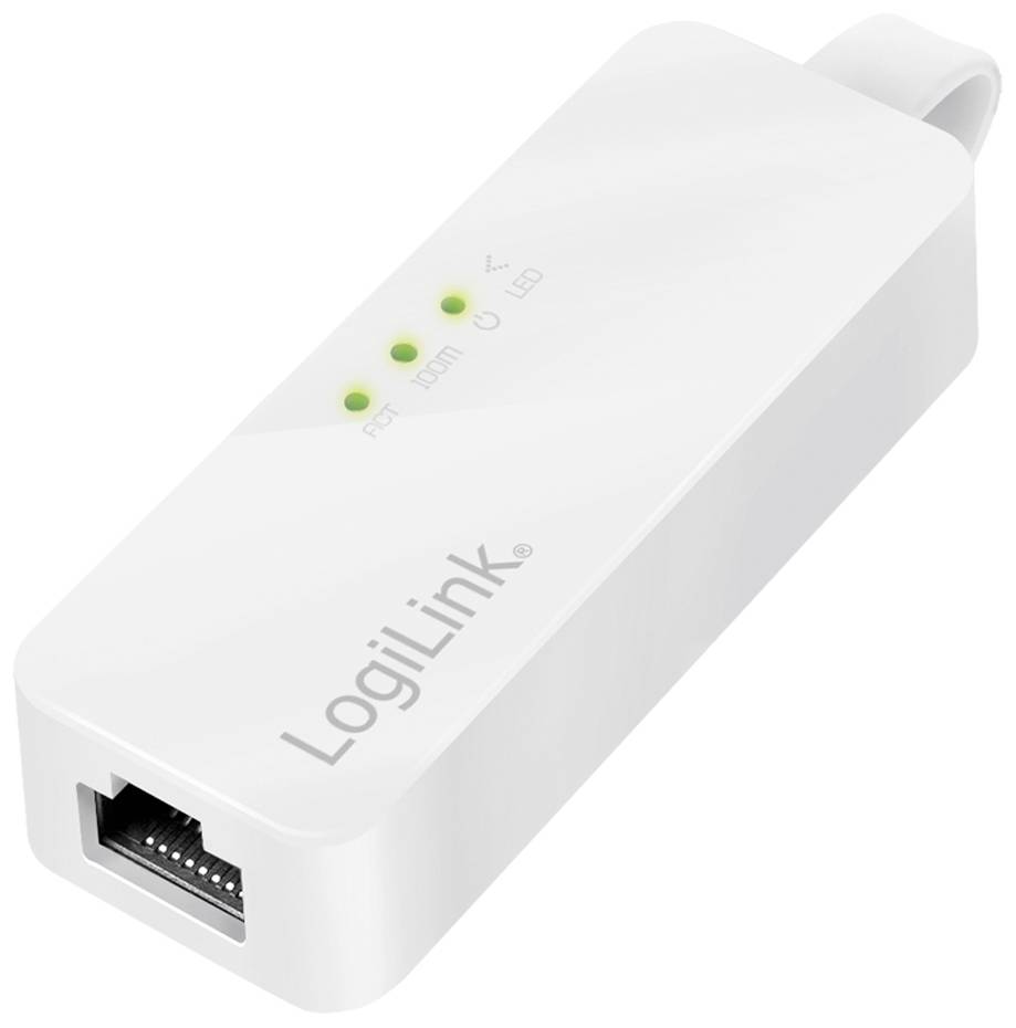 LogiLink UA0144B Netzwerkadapter 100 MBit/s USB-A (USB 2.0), RJ45