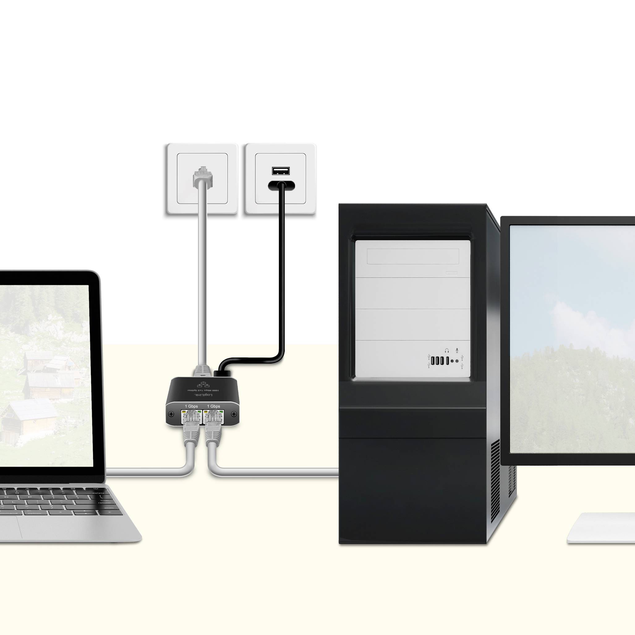 LogiLink NS0011 Splitter 1000 MBit/s