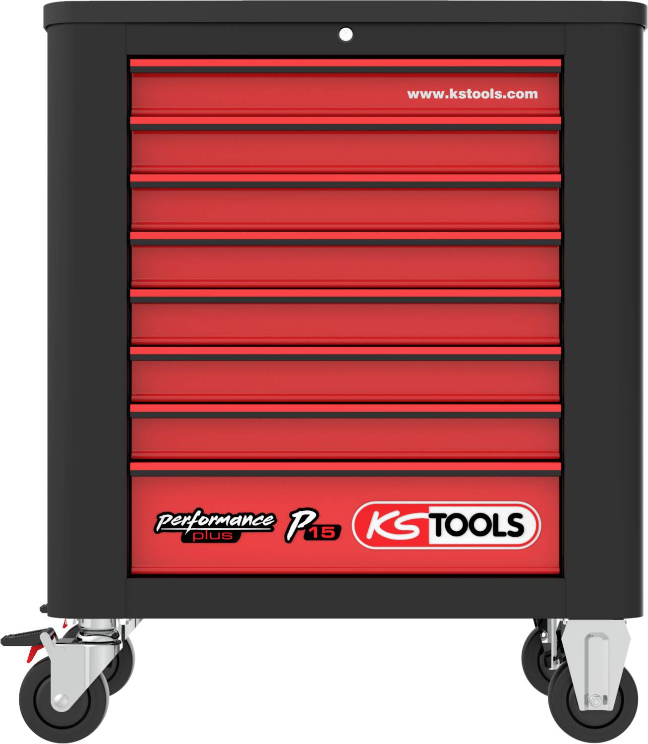 KS Tools 8156423 Werkstattwagen Herstellerfarbe: Schwarz, Rot