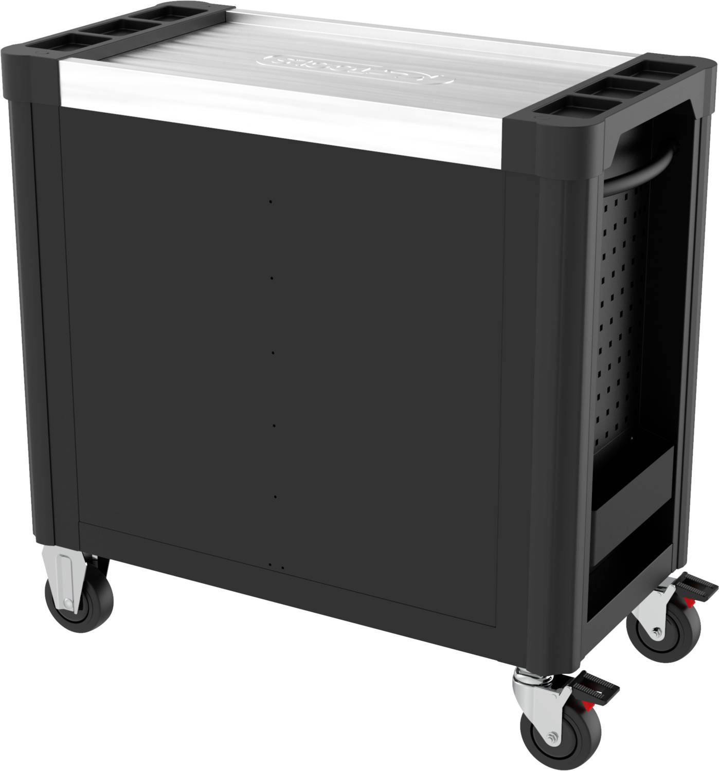 KS Tools 8733008 Werkstattwagen Stahlblech Herstellerfarbe: Schwarz, Rot