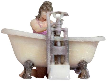 NOCH H0 Frau badet Kind Bemalt, Sitzend