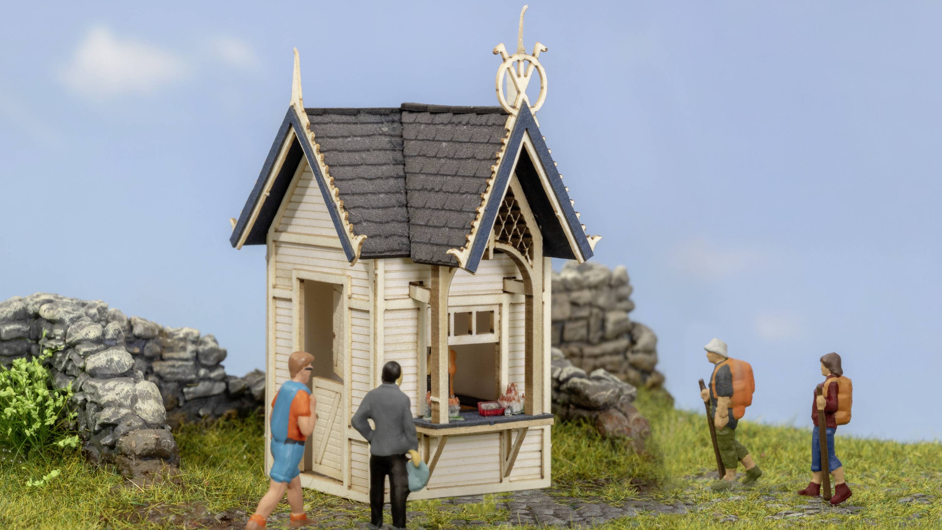 NOCH 14383 H0 Souvenierstand Bausatz