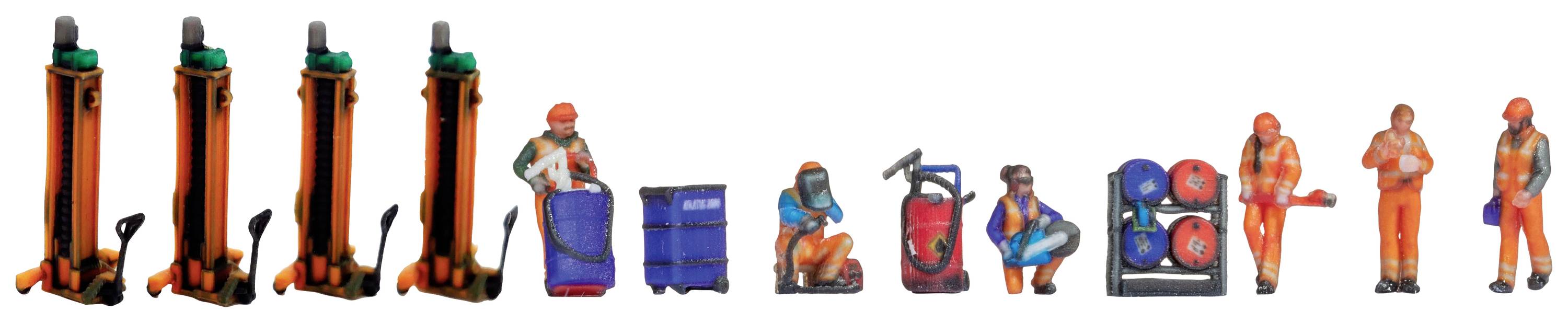 NOCH N Bahnbetriebswerk Bemalt, Stehend