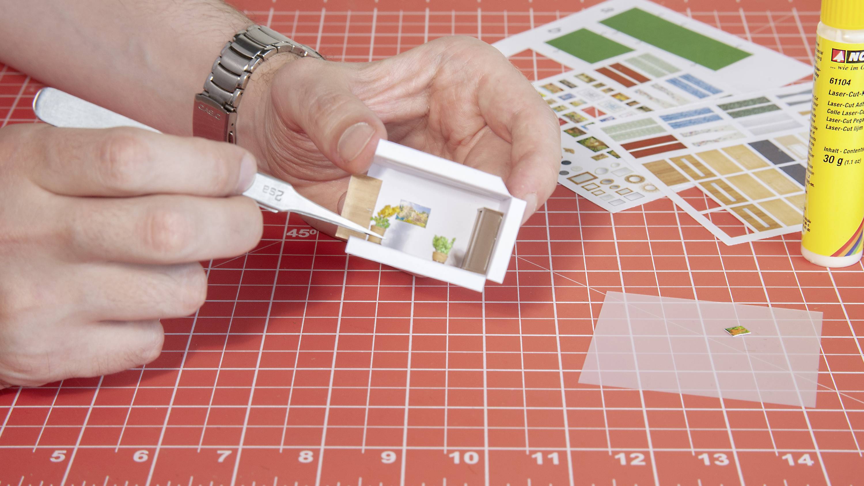 NOCH 51270 LED Dauerlicht flackerfrei, mit Anschlussdrähten Passend für (Modellbahn): Gebäude Kaltweiß 4St.