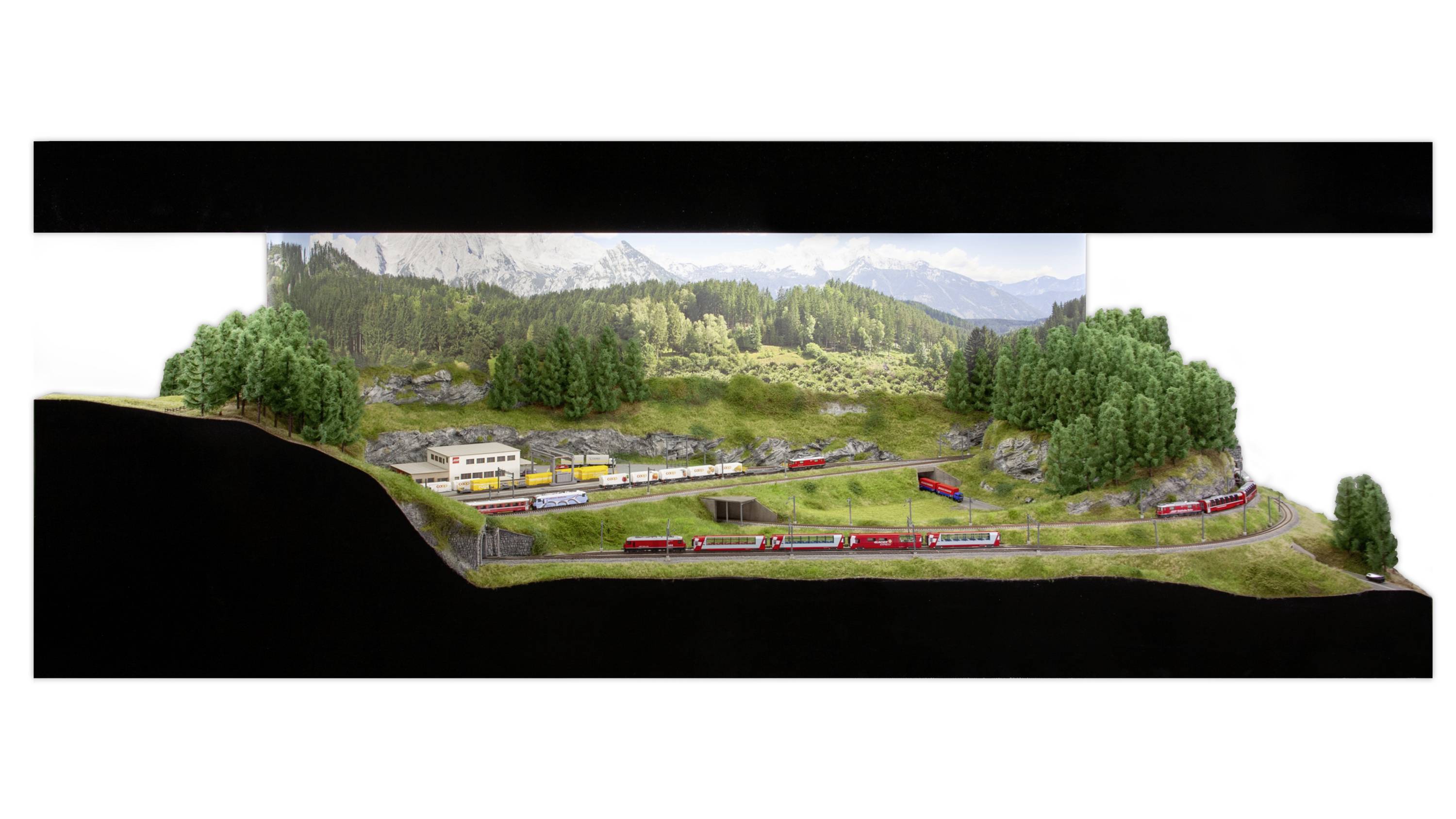 NOCH 53705 N Easy-Track Trassenbausatz (L x B x H) 1990 x 990 x 139mm