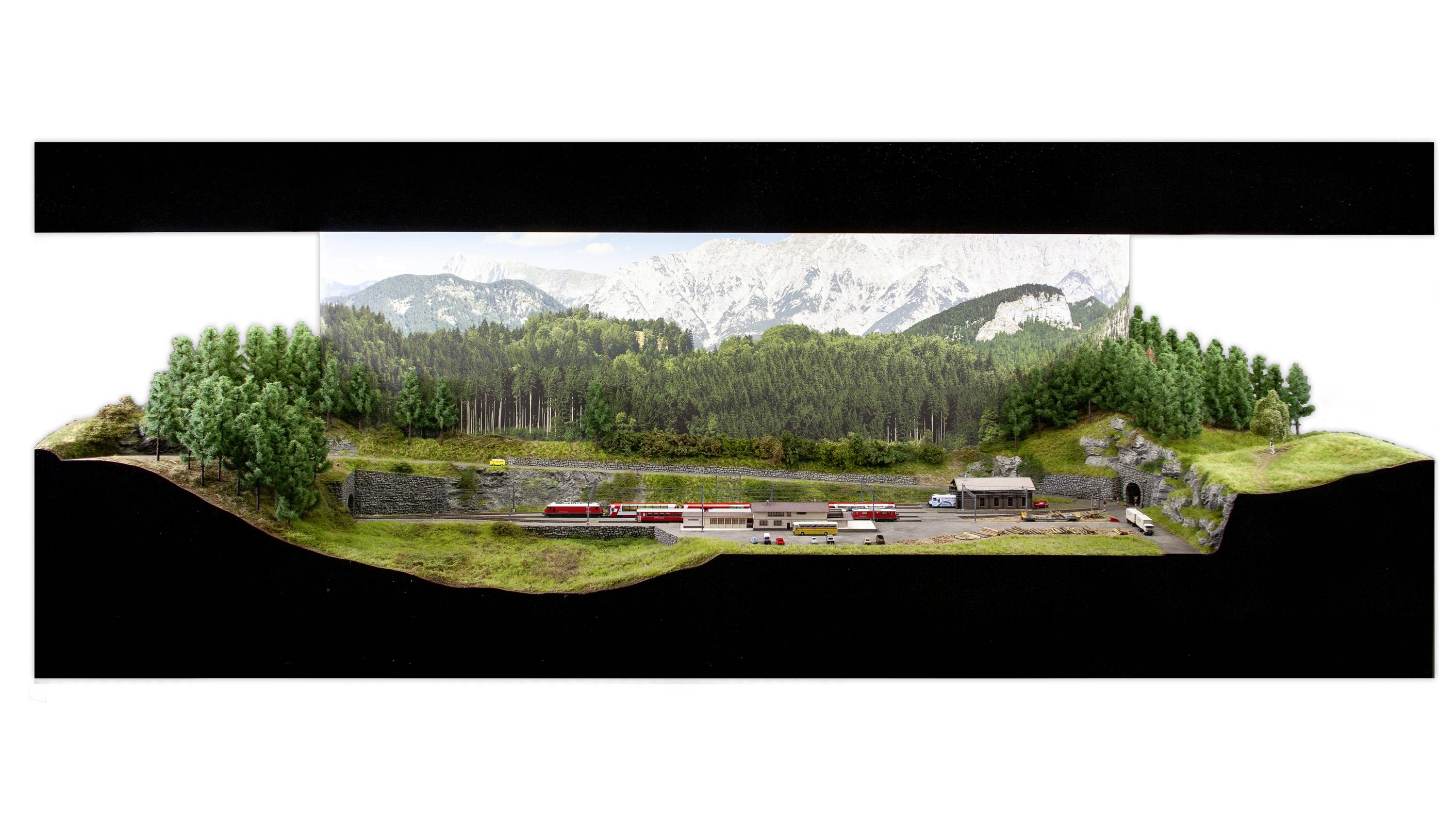 NOCH 53705 N Easy-Track Trassenbausatz (L x B x H) 1990 x 990 x 139mm