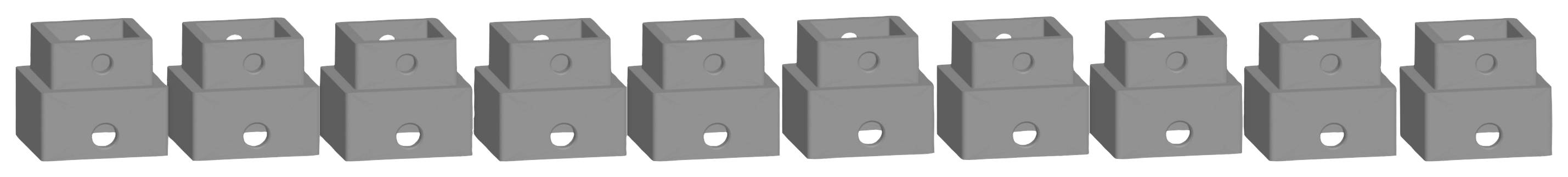 NOCH 53903 H0, TT, N Easy-Track Pfeilerelement (L x B x H) 16 x 16 x 9 mm