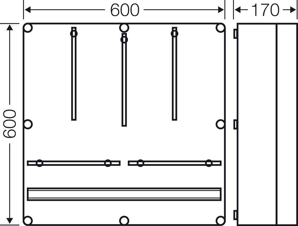 Hensel 2000086 2000086 Zählerschrank Inhalt 1St.