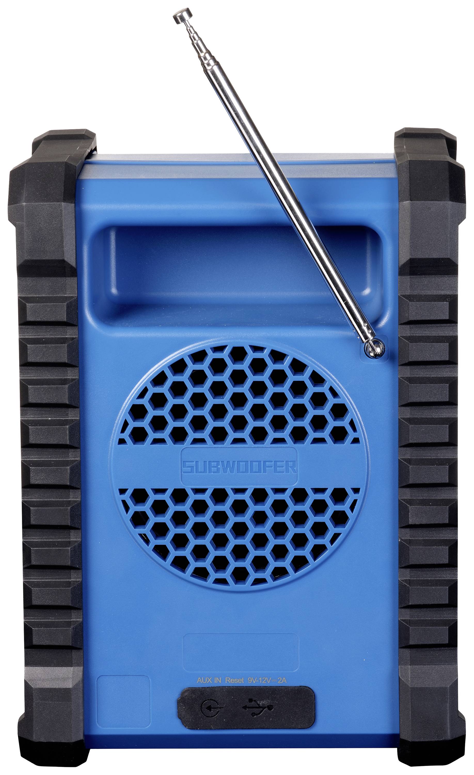 Denver WRD-60 Baustellenradio DAB+, DAB, UKW AUX, UKW, DAB+ wiederaufladbar, spritzwassergeschützt Schwarz, Blau