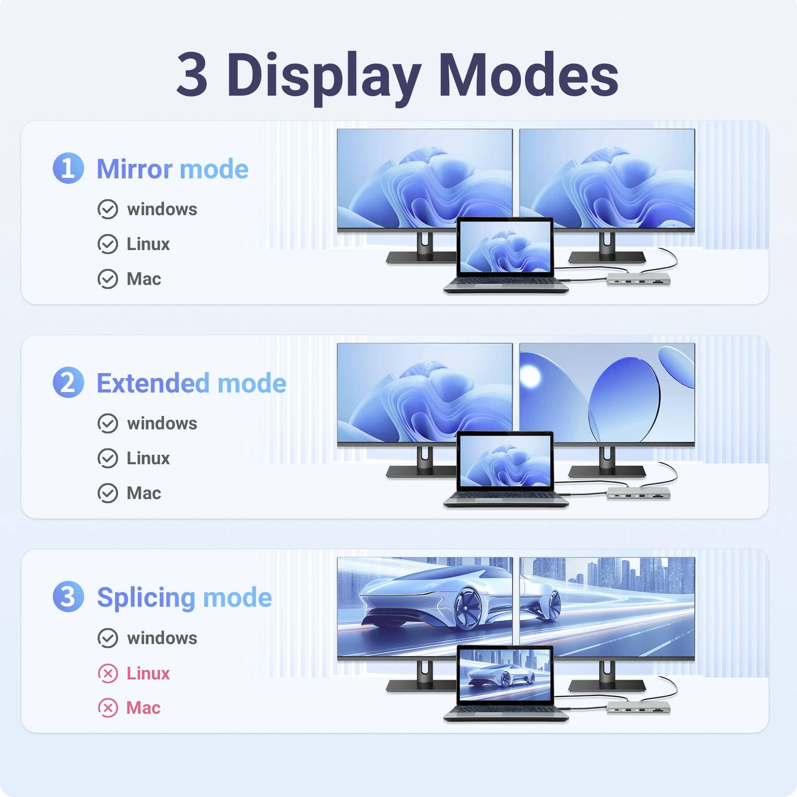 Renkforce USB-C® Dockingstation RF-DKS-905 10-in-1 8K PD 3.1 Passend für Marke Dockingstations: Universal USB-C® Power Delivery