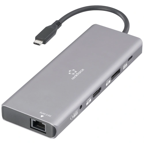 Renkforce USB-C® Dockingstation RF-DKS-905 10-in-1 8K PD 3.1 Passend für Marke Dockingstations: Uni Renkforce USB-C® Dockingstation RF-DKS-905 10-in-1 8K PD 3.1 Passend für Marke Dockingstations: Uni