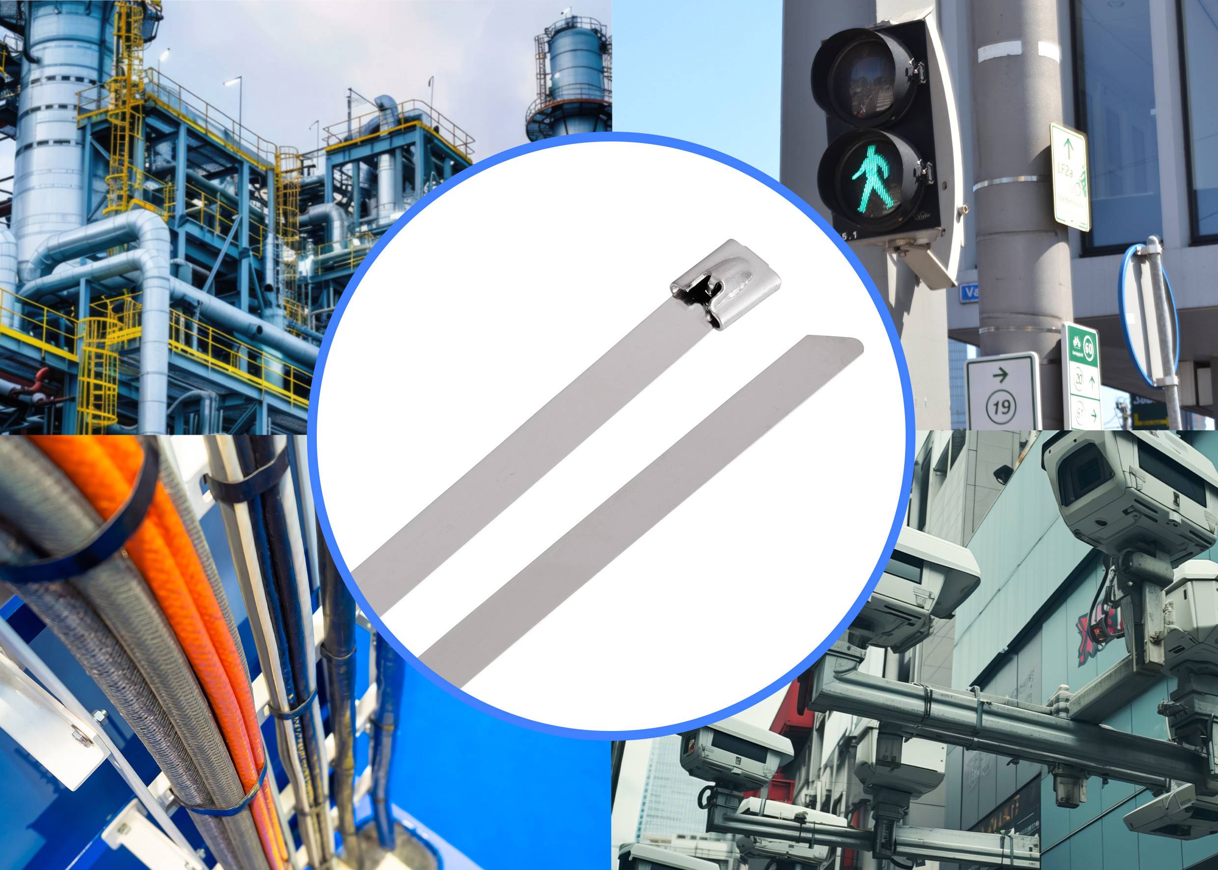 TRU COMPONENTS TC-12656540 Stahlkabelbinder 840mm 7.9mm AISI 304 100St.