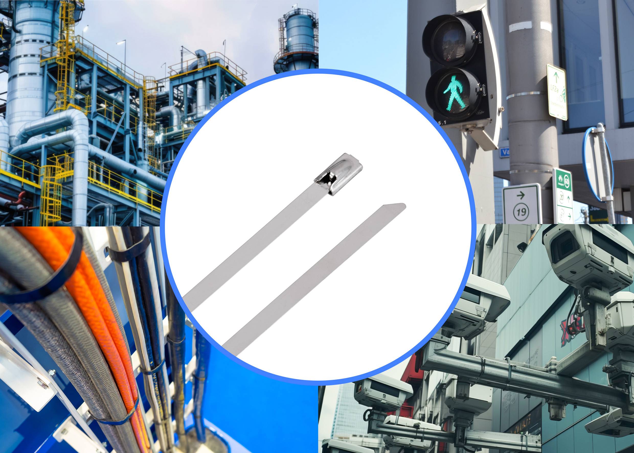 TRU COMPONENTS TC-12656560 Stahlkabelbinder 680mm 4.6mm AISI 316 100St.