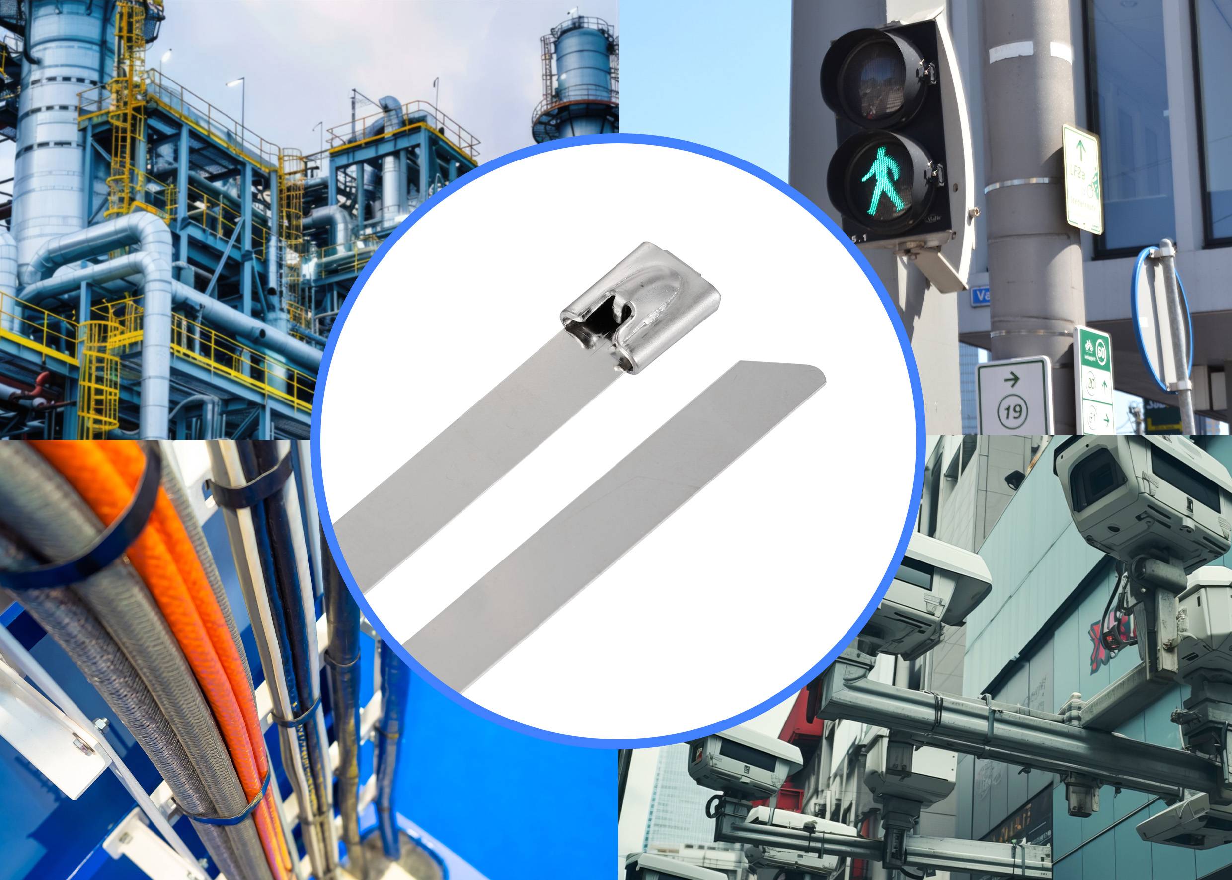 TRU COMPONENTS TC-12656568 Stahlkabelbinder 200mm 7.9mm AISI 316 100St.