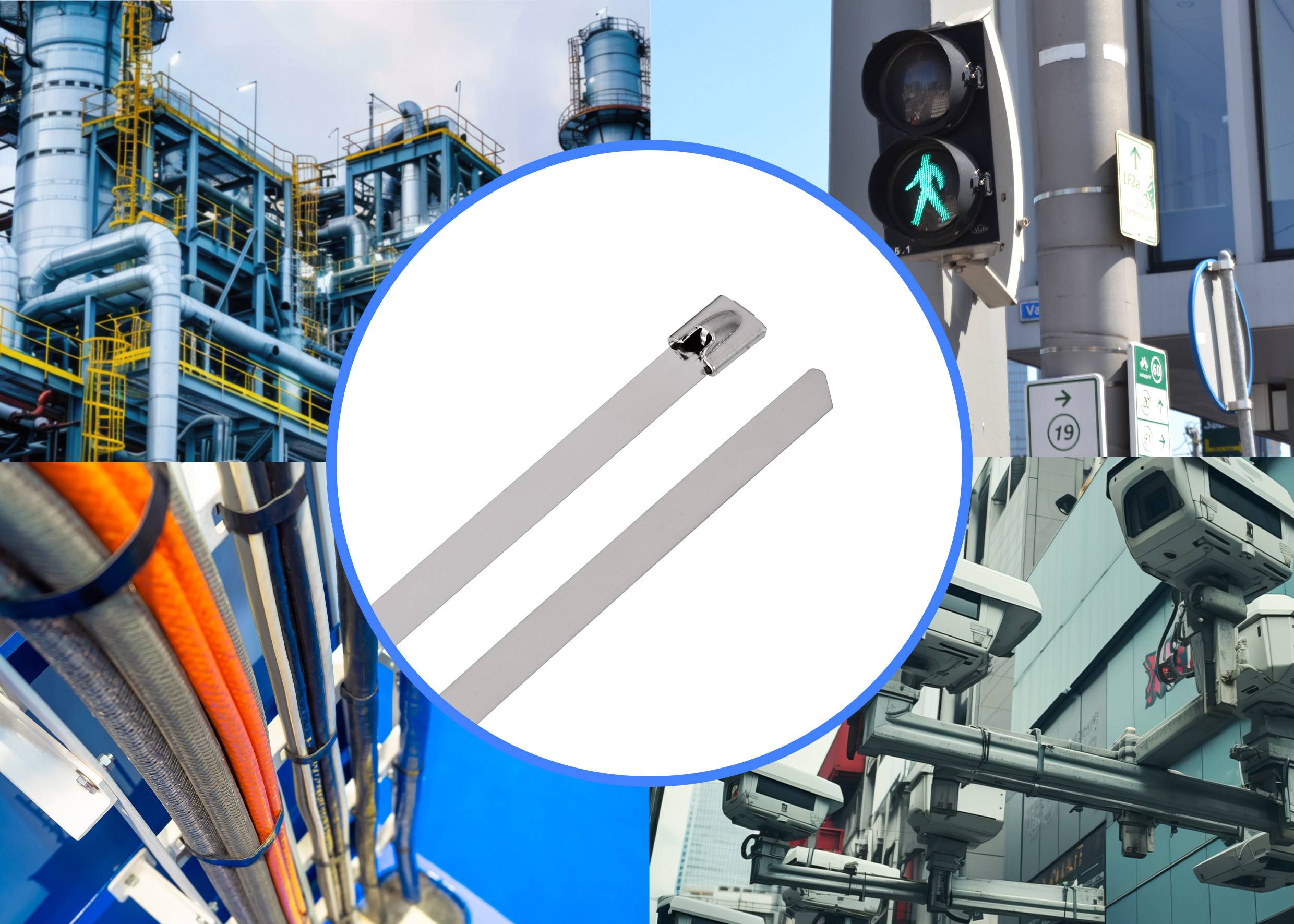 TRU COMPONENTS TC-12656580 Stahlkabelbinder 520mm 7.9mm AISI 316 100St.