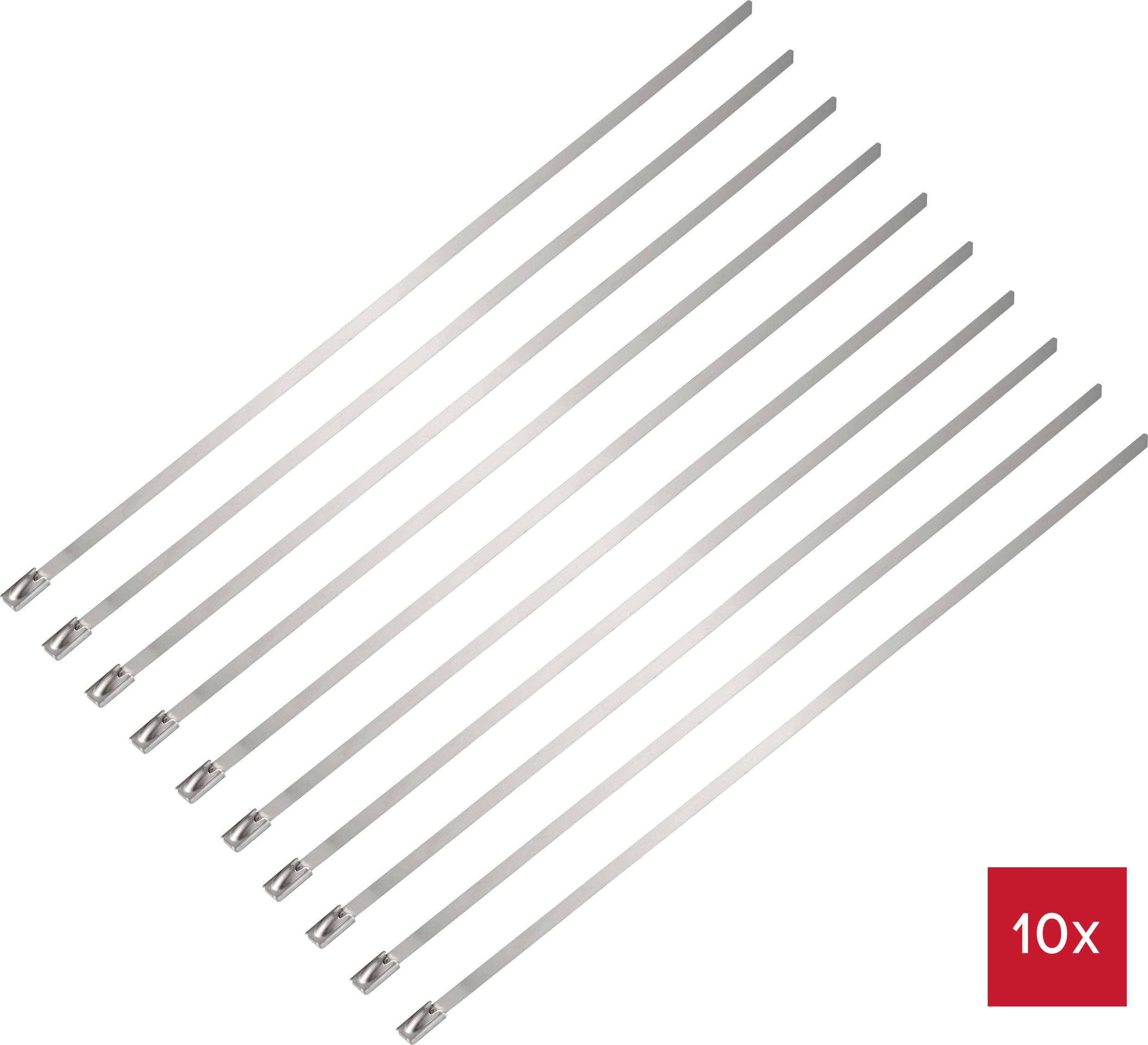 TRU COMPONENTS TC-12656660 Stahlkabelbinder 290 mm 4.6 mm AISI 316 10 St.