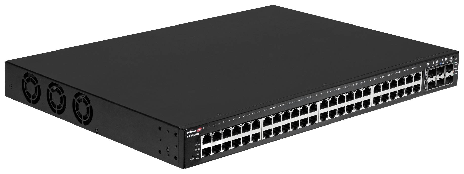 Pro IGS-5654PLX - Switch - Industrie, Überwachung, VLAN, PoE+, Web, Smart - Smar