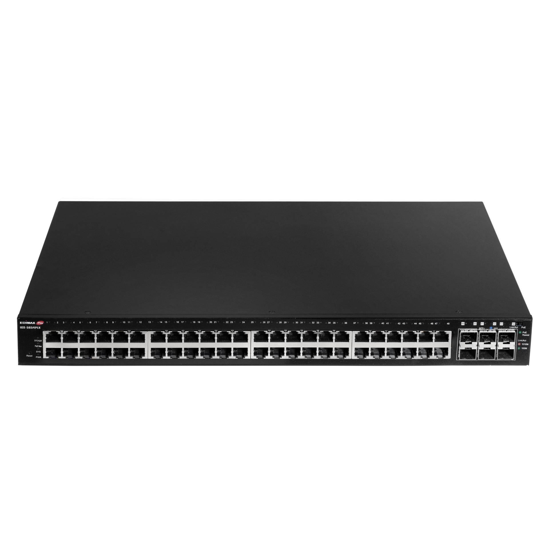 EDIMAX IGS-5654PLX Industrial Ethernet Switch 54 Port 10 / 100 / 1000MBit/s PoE-Funktion
