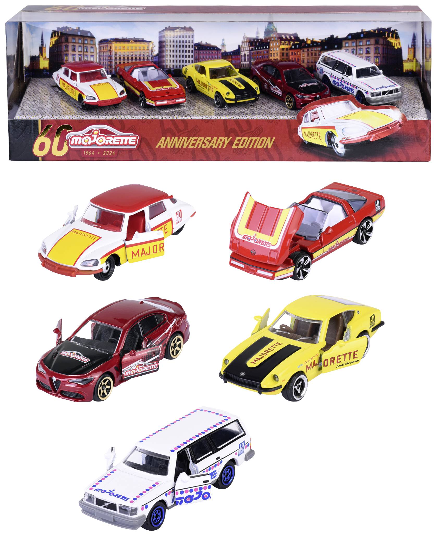 Majorette PKW Modell Anniversary Edition 5er Fertigmodell PKW Modell