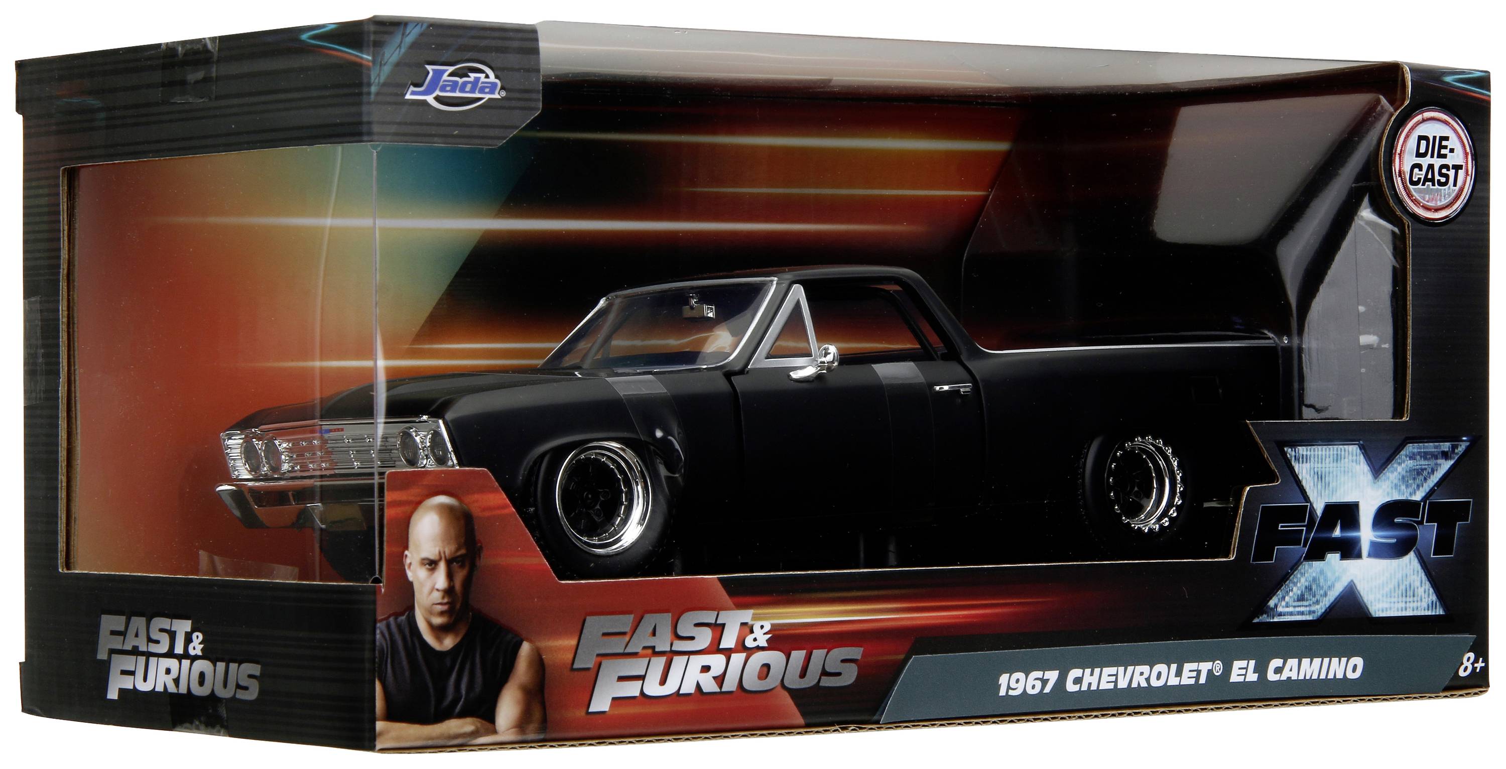 JADA TOYS Chevrolet 1967 El Camino Fast & Furious Fertigmodell PKW Modell