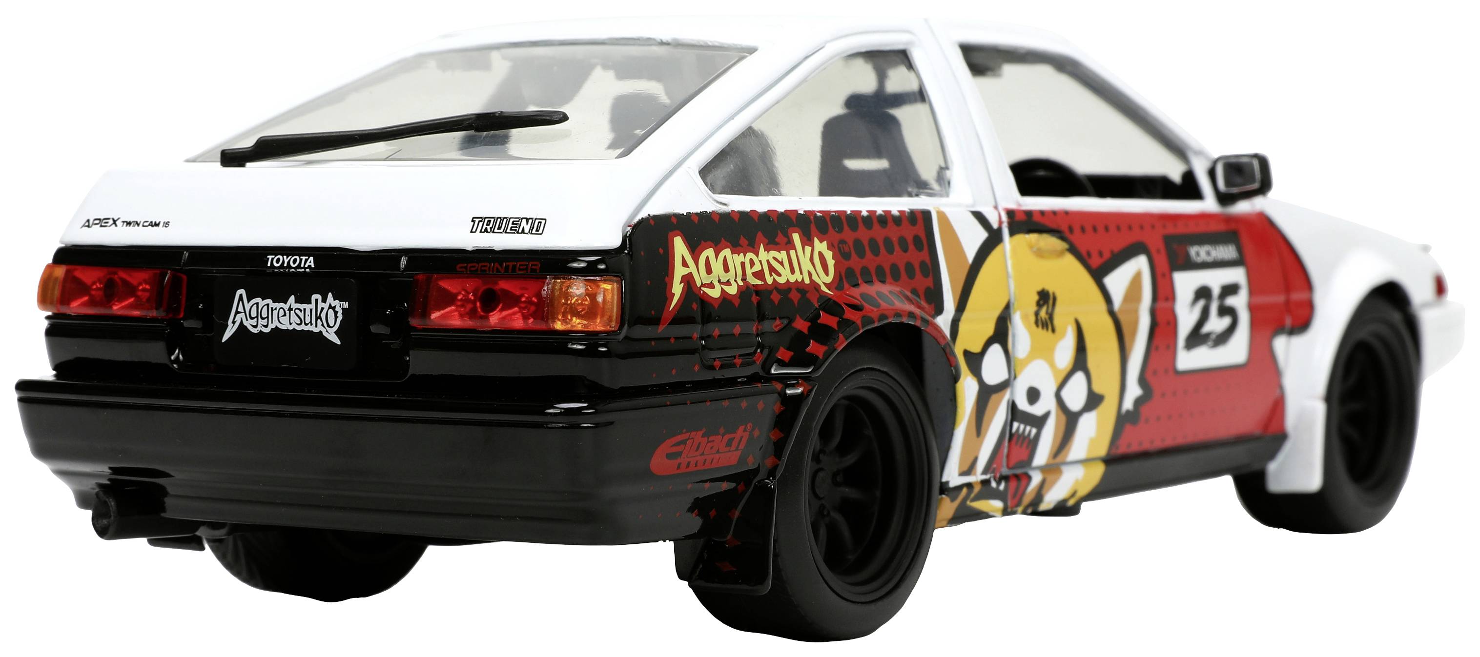 JADA TOYS Aggretsuko 1986 Toyota Trueno AE86 Fertigmodell PKW Modell