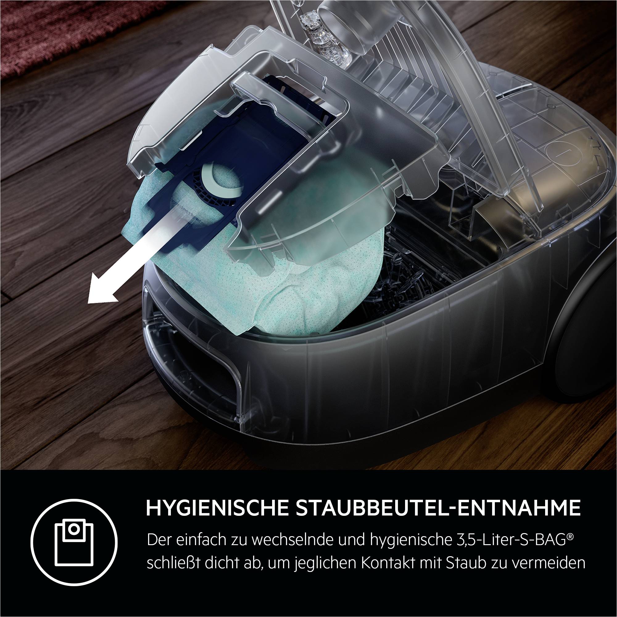 AEG AB61H6SW Staubsauger mit Beutel weiß