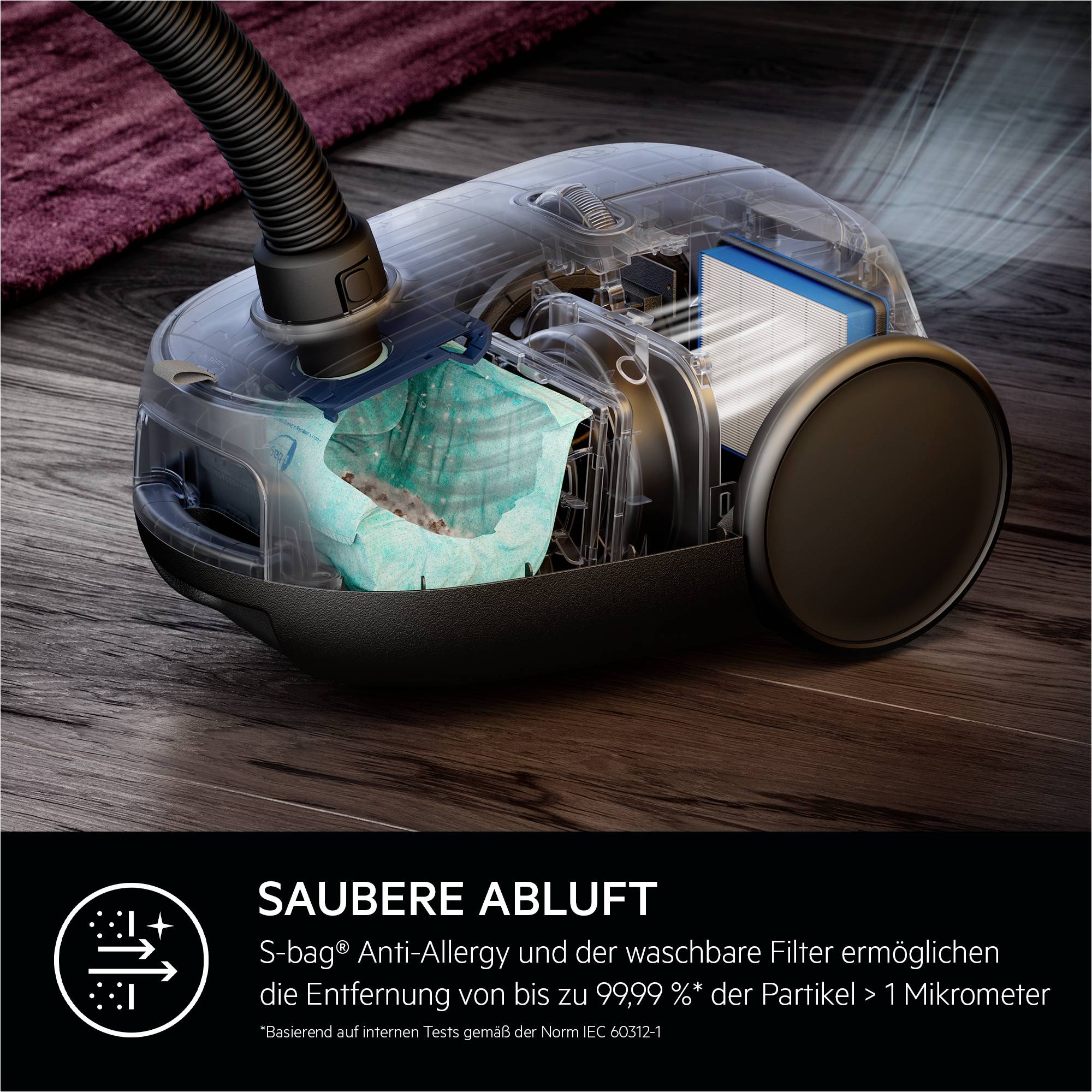 AEG AB61H6SW Staubsauger mit Beutel weiß