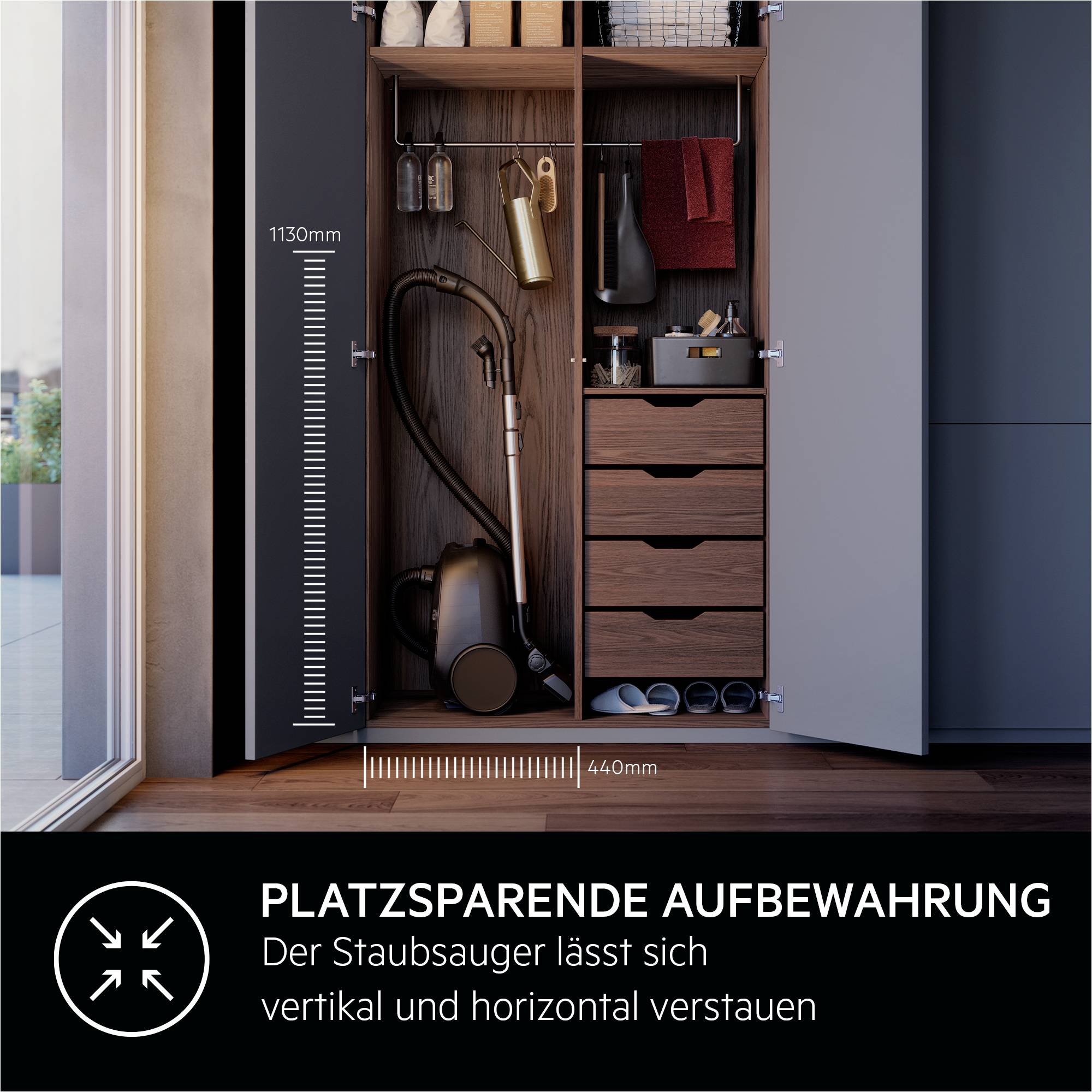 AEG AB61H6SW Staubsauger mit Beutel weiß