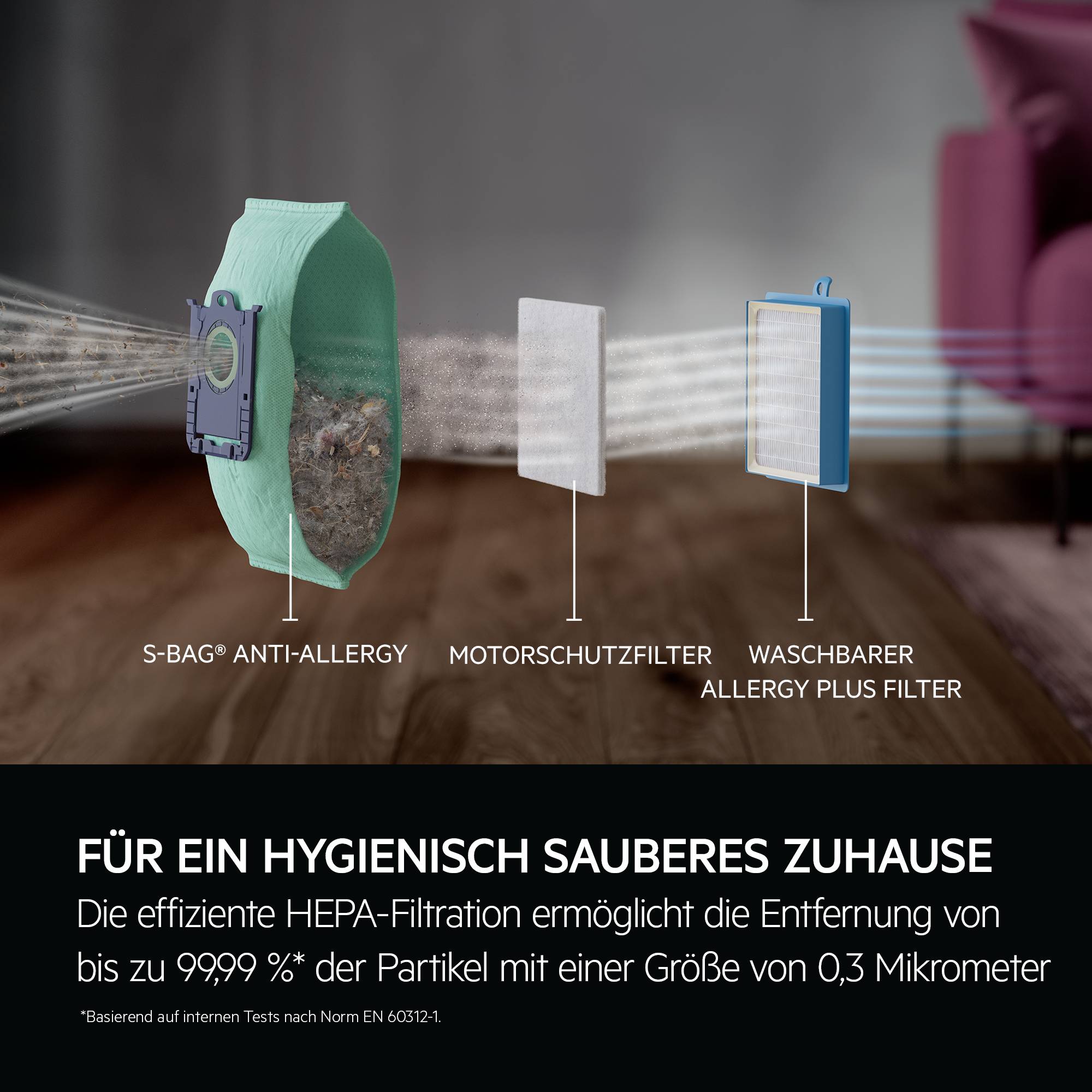 AEG AB61H6SW Staubsauger mit Beutel weiß