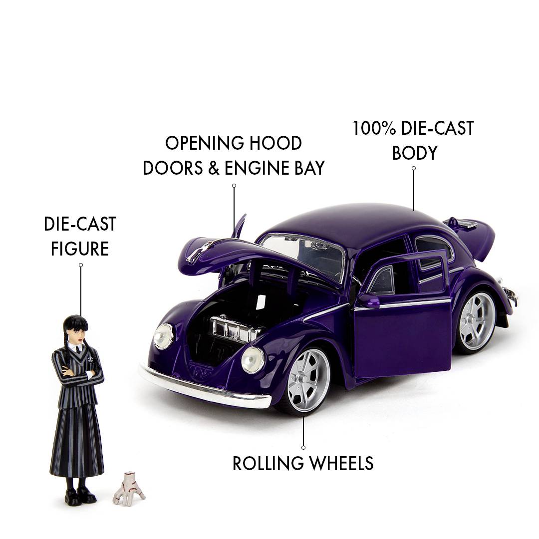 JADA TOYS Wednesday Volkswagen Beetle Fertigmodell PKW Modell