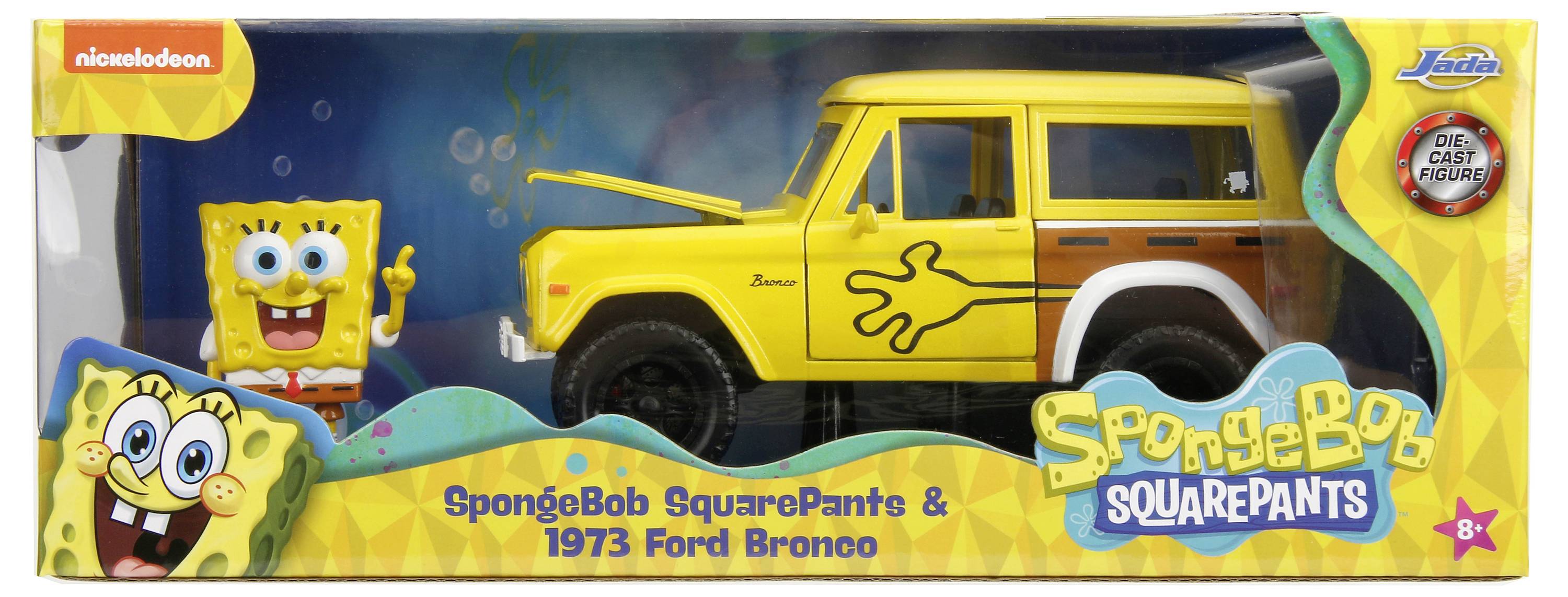 JADA TOYS Sponge Bob 1973 Ford Bronco Fertigmodell PKW Modell