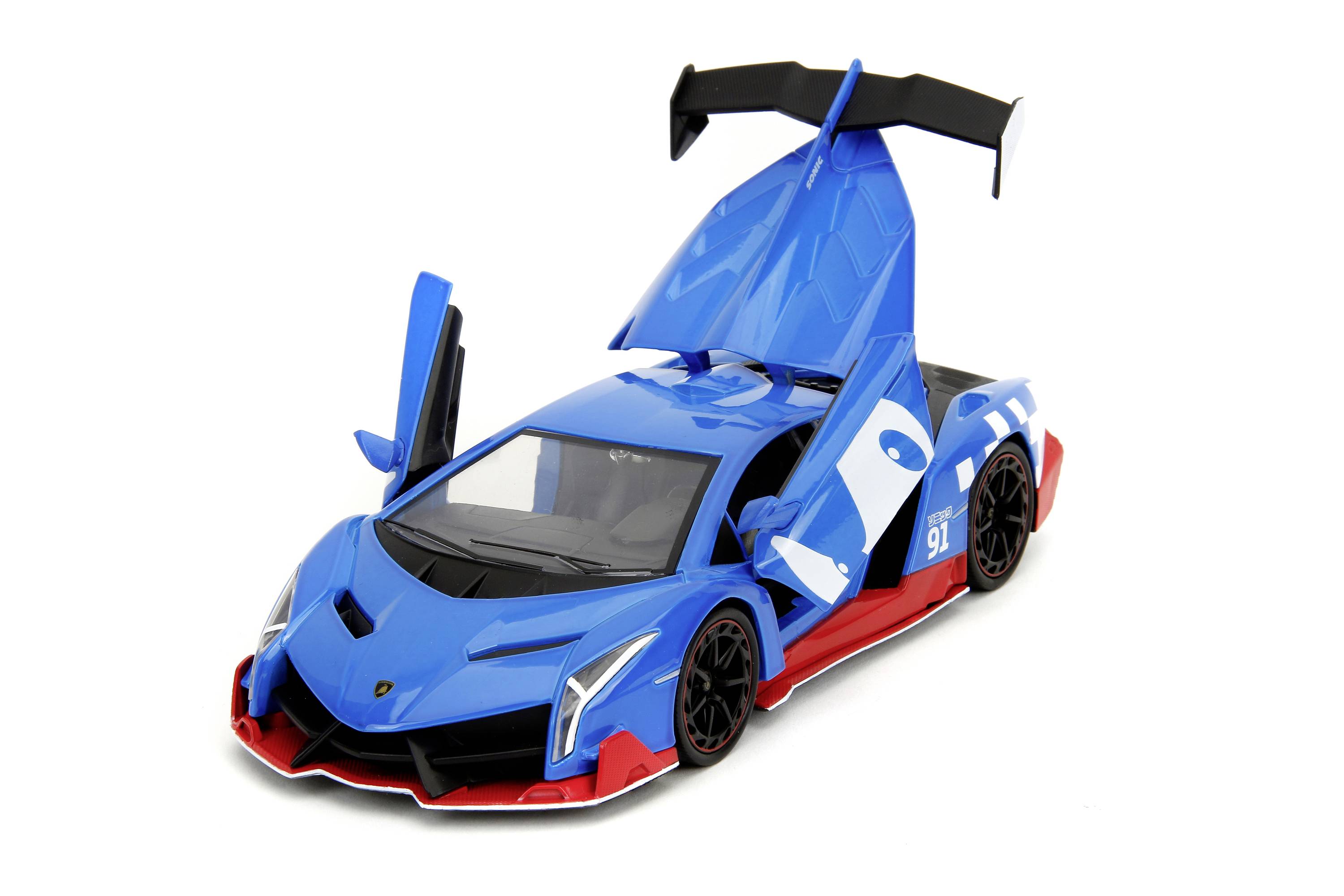 JADA TOYS Sonic Lamborghini Veneno Fertigmodell PKW Modell